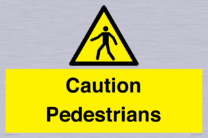 Caution Pedestrians